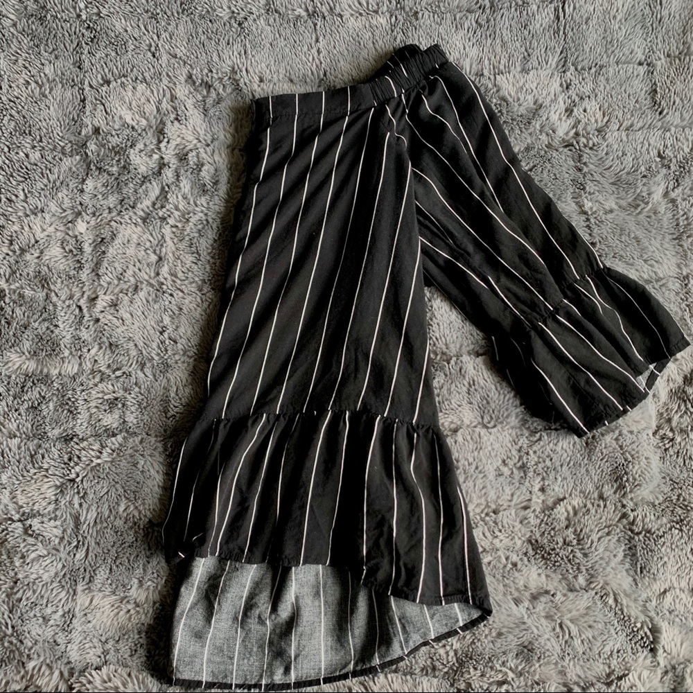 Off the Shoulder Striped Blouse